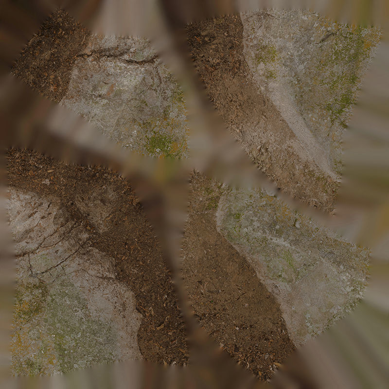 Anydrafts Mossy Rock 16 Low-poly 3D model_8