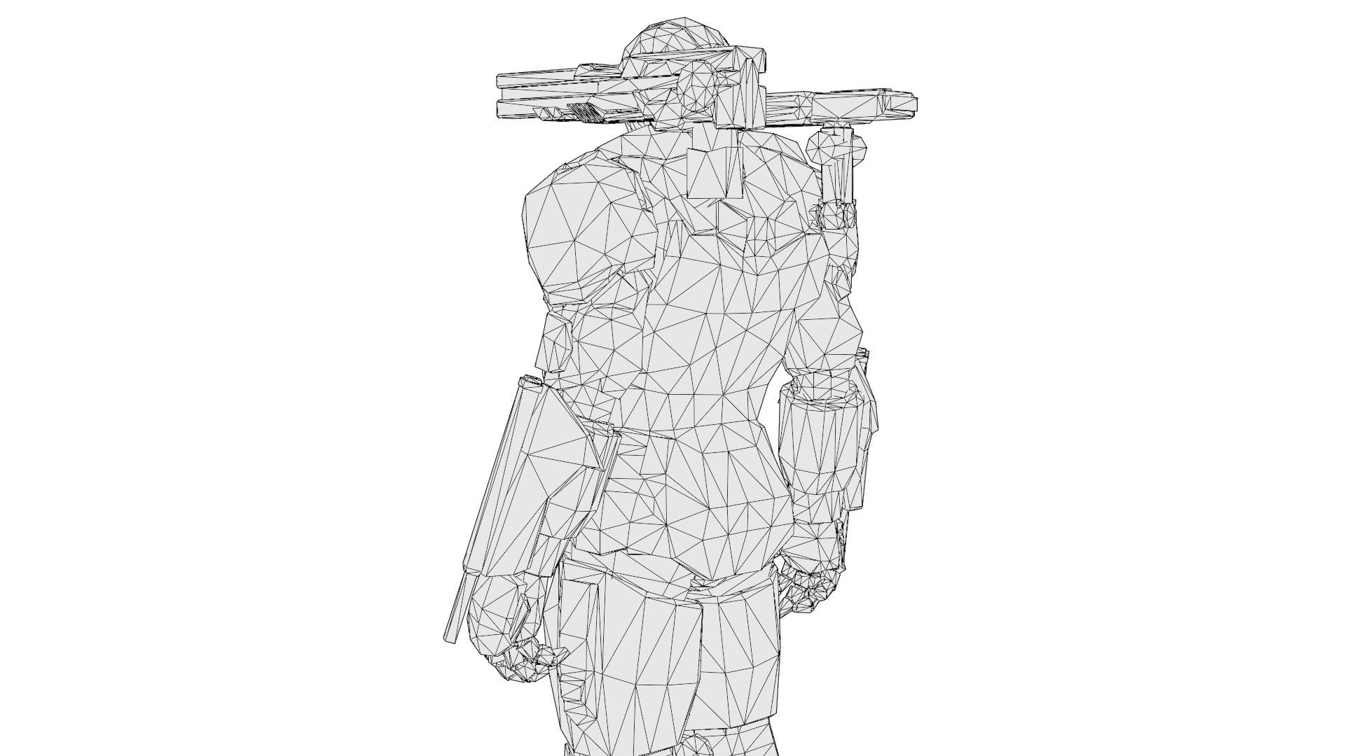 War Machine Marvel 3D Model  High-Quality Rigged Low-poly 3D model_14