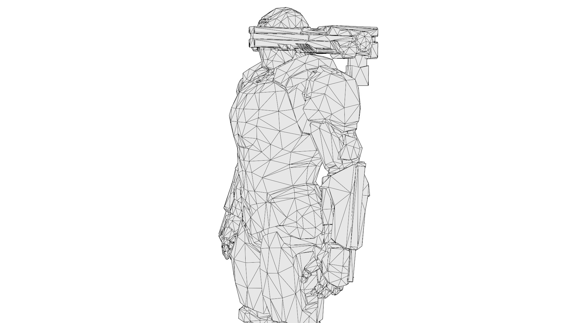 War Machine Marvel 3D Model  High-Quality Rigged Low-poly 3D model_10