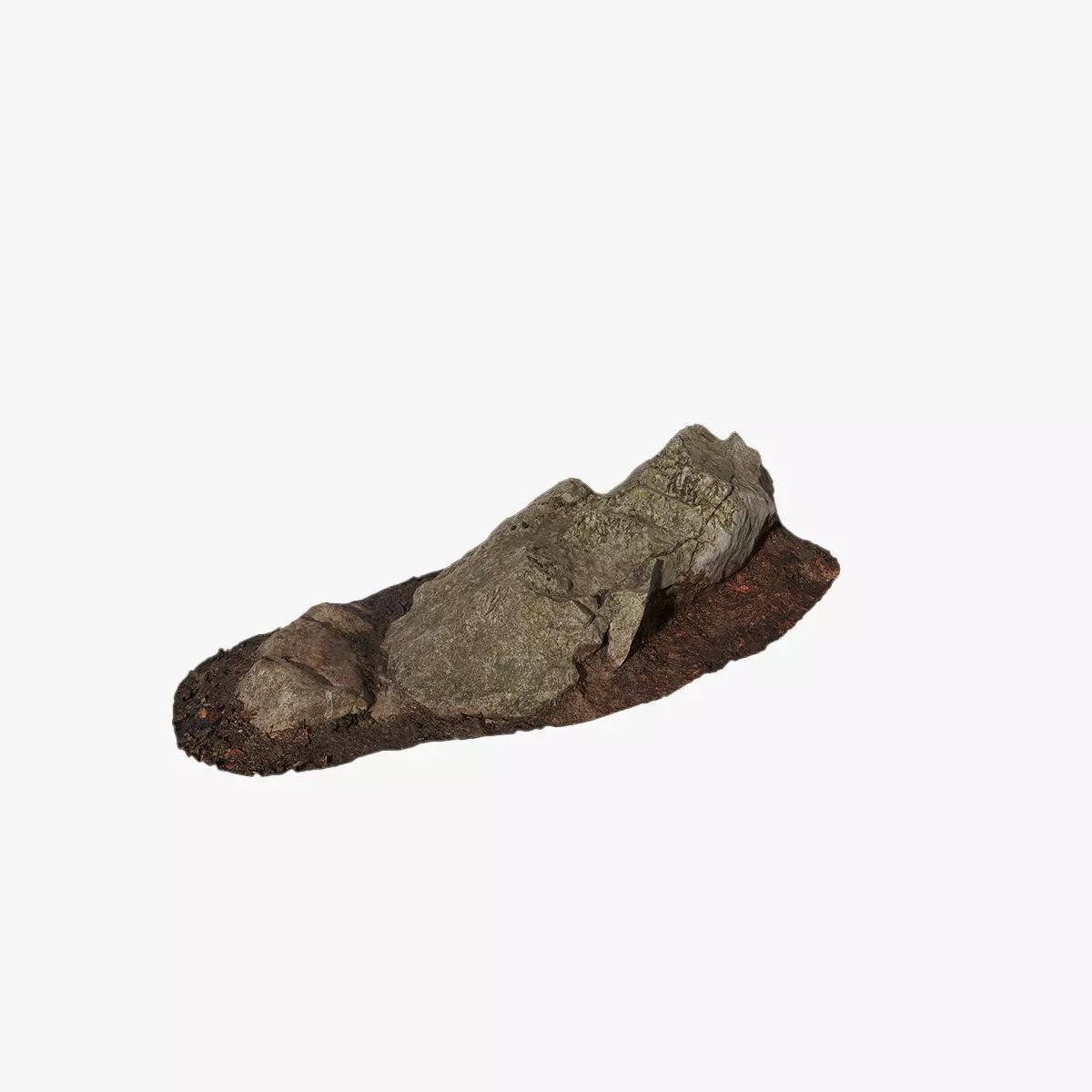 Anydrafts Mossy Rock 19 Low-poly 3D model_0