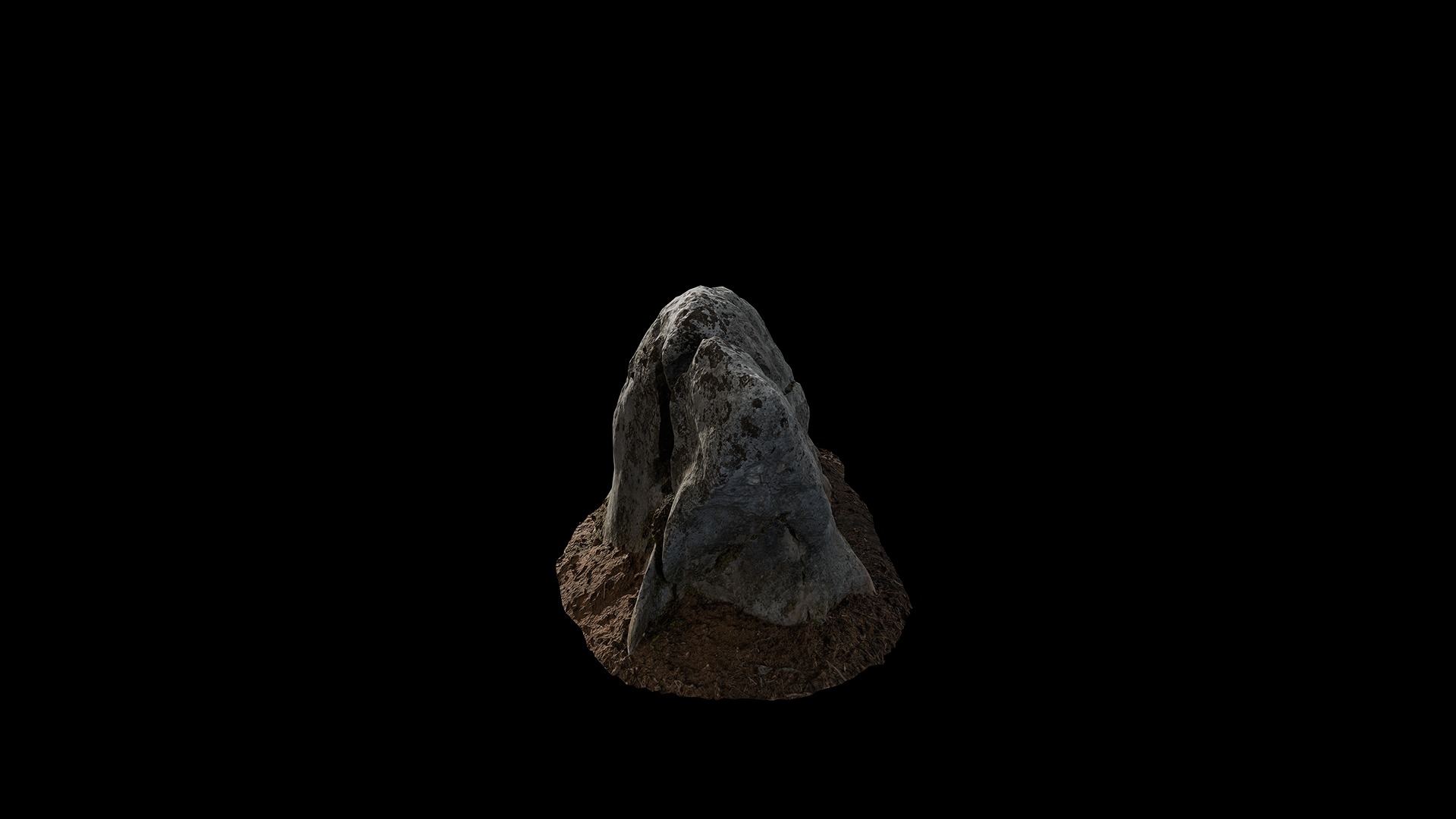Anydrafts Mossy Rock 20 Low-poly 3D model_5