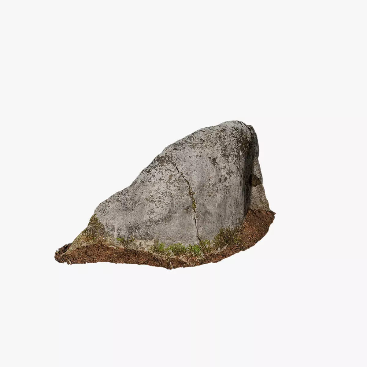 Anydrafts Mossy Rock 20 Low-poly 3D model_0