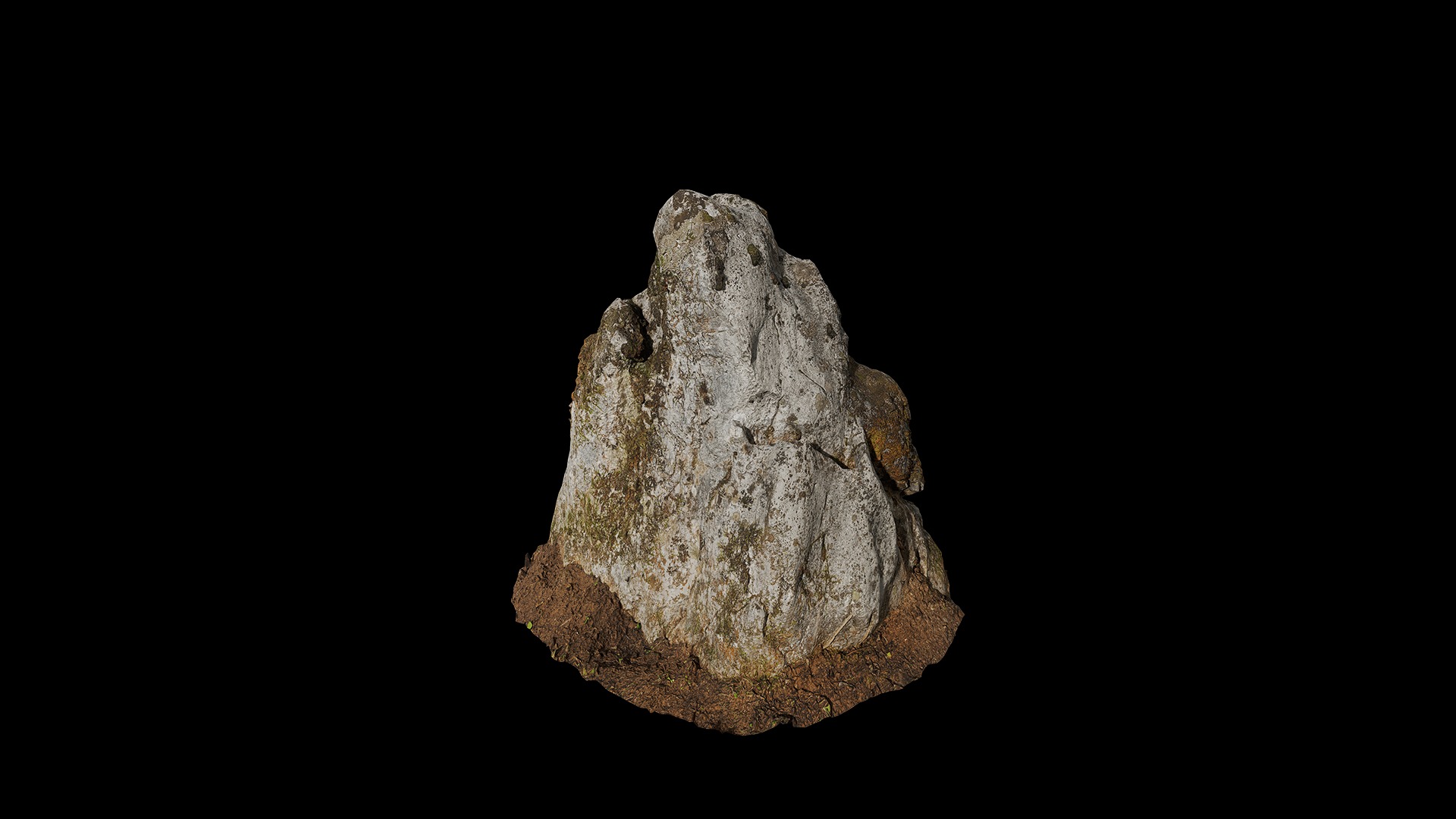 Anydrafts Mossy Rock 21 Low-poly 3D model_7