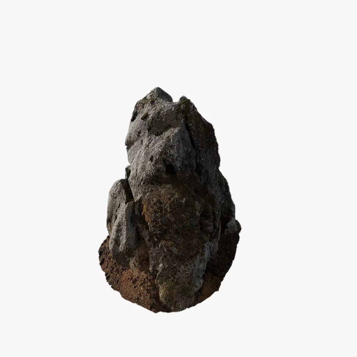 Anydrafts Mossy Rock 21 Low-poly 3D model_0