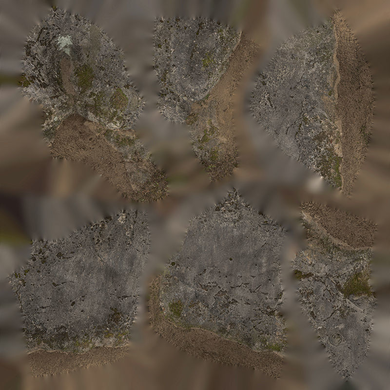 Anydrafts Mossy Rock 24 Low-poly 3D model_8