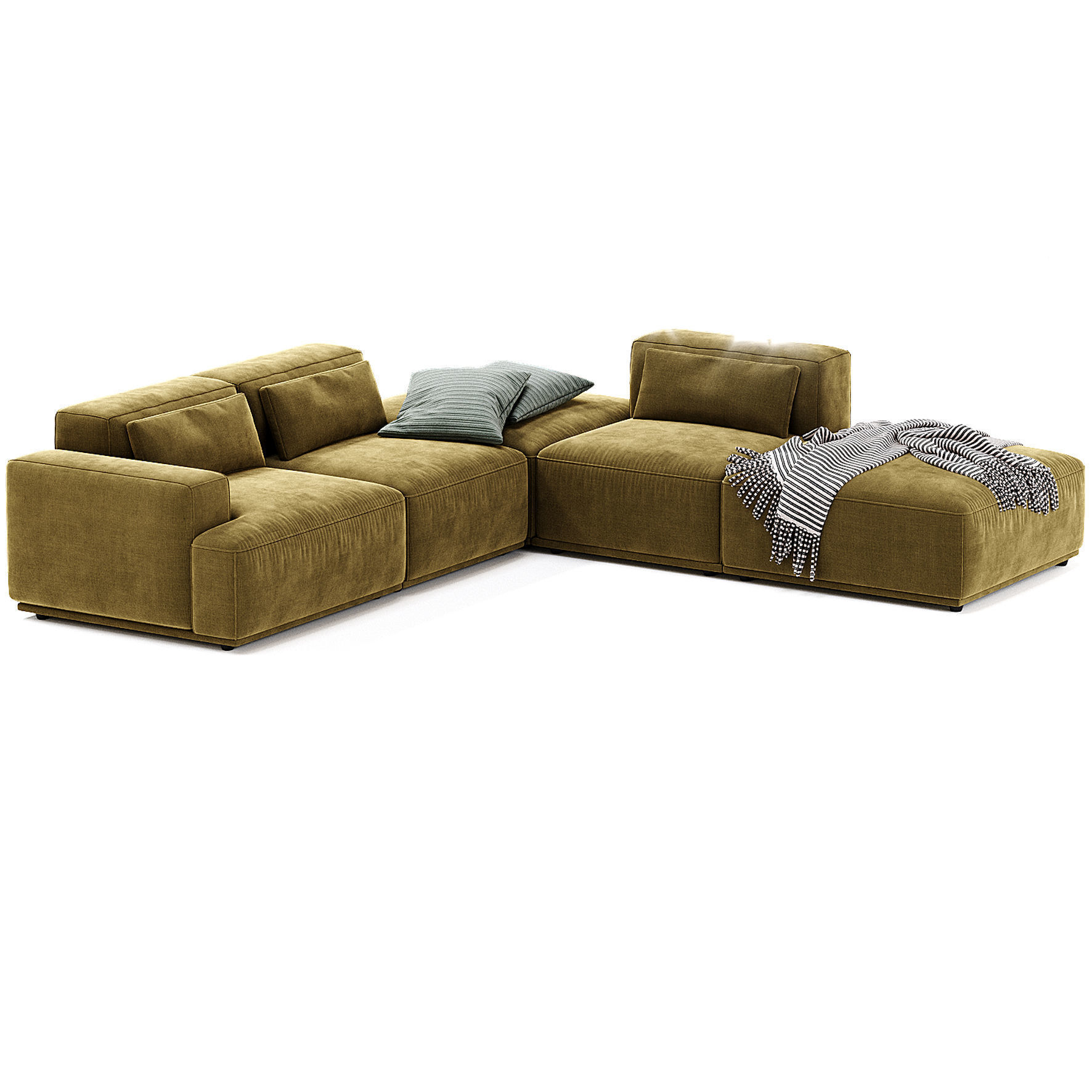 Connect Soft Modular Corner Sofa 3D model_2