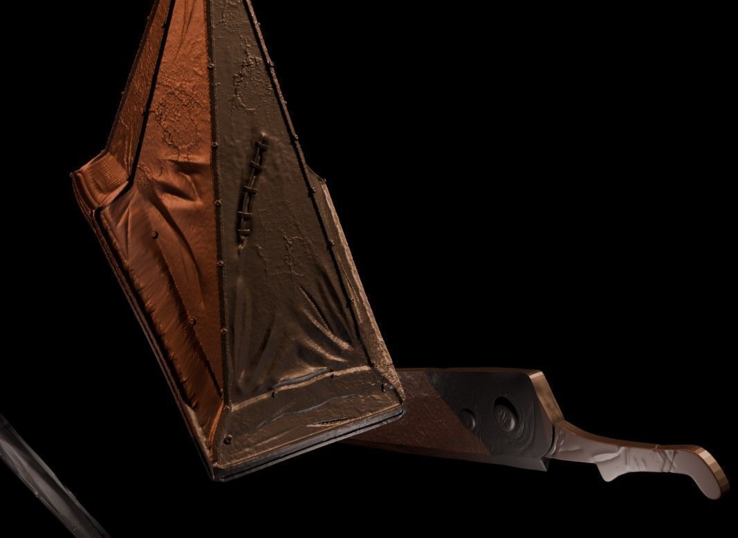 Classic SH2 Pyramid Head - Marvel Legends conversion 3D print model_6