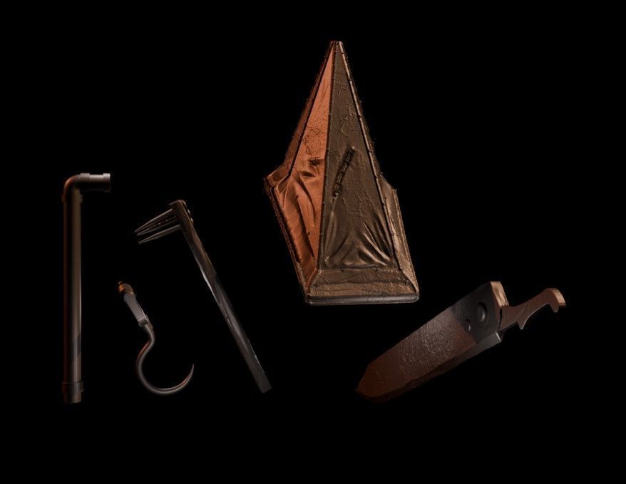 Classic SH2 Pyramid Head - Marvel Legends conversion 3D print model_3