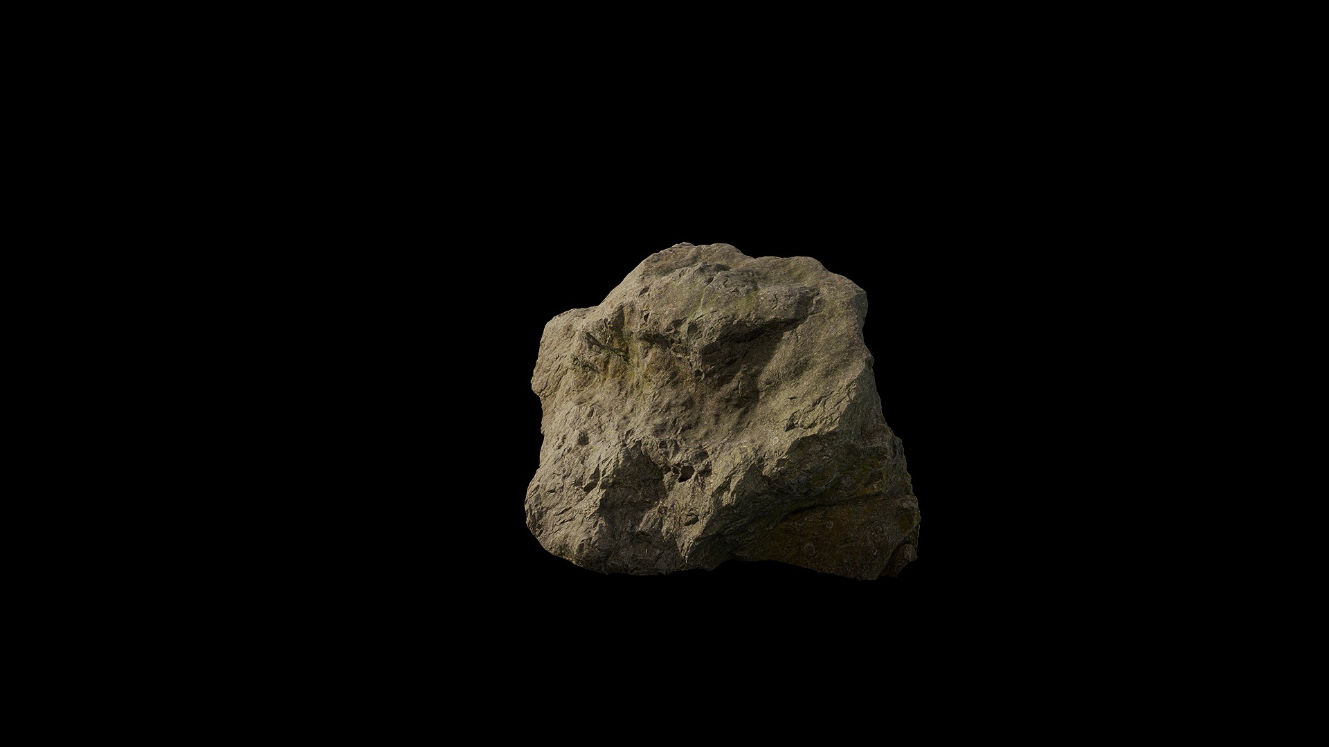 Anydrafts Mossy Rock 28 Low-poly 3D model_6