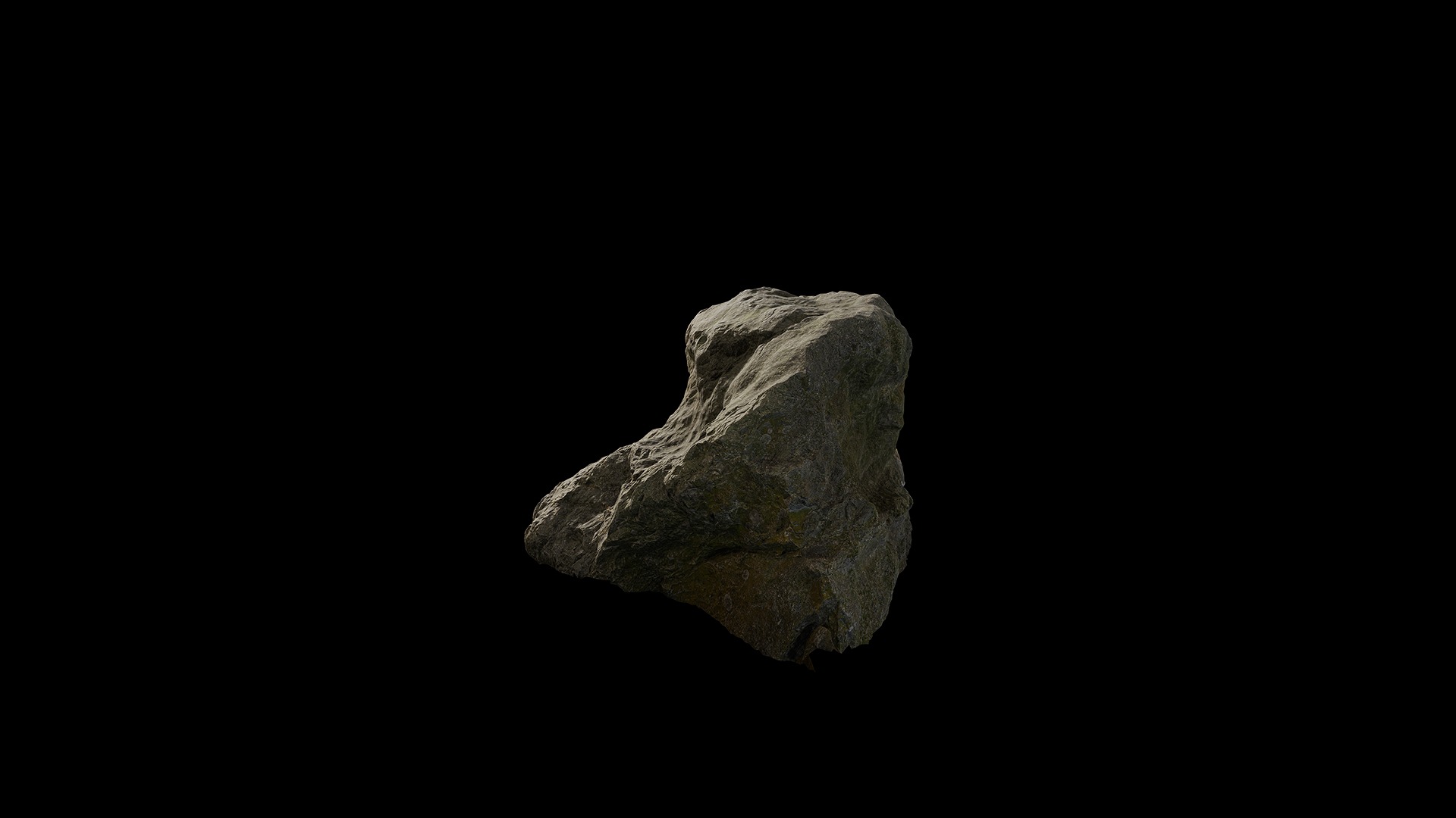 Anydrafts Mossy Rock 28 Low-poly 3D model_5