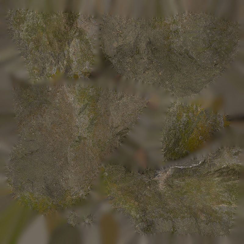 Anydrafts Mossy Rock 28 Low-poly 3D model_8