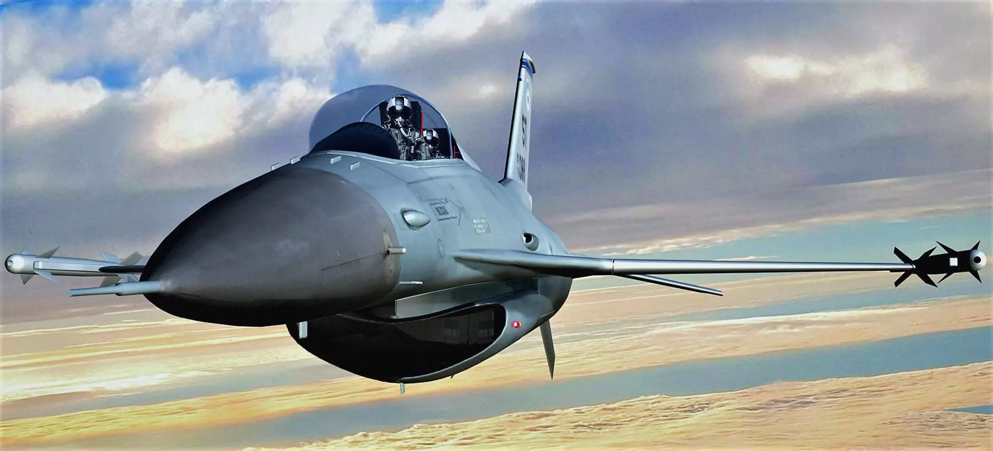 F-16 fighter jet Free 3D model_0