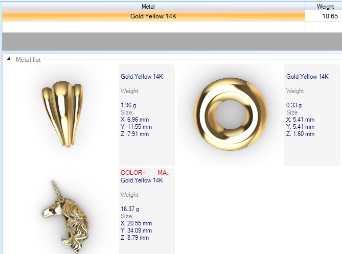 Unicorn pendant 3D print model_21