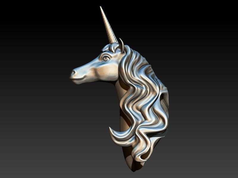 Unicorn pendant 3D print model_18