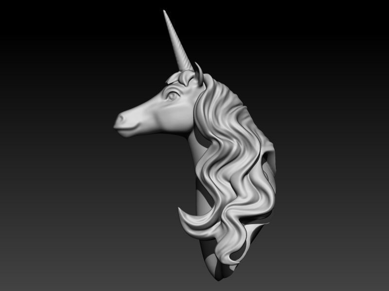 Unicorn pendant 3D print model_19