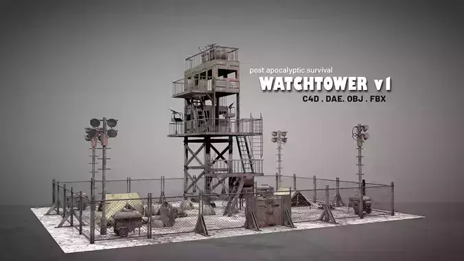 Post Apocalyptic Survival Watchtower v1