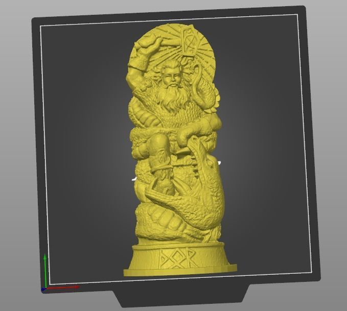 gods of asgard statue THOR 2 3D print model_6