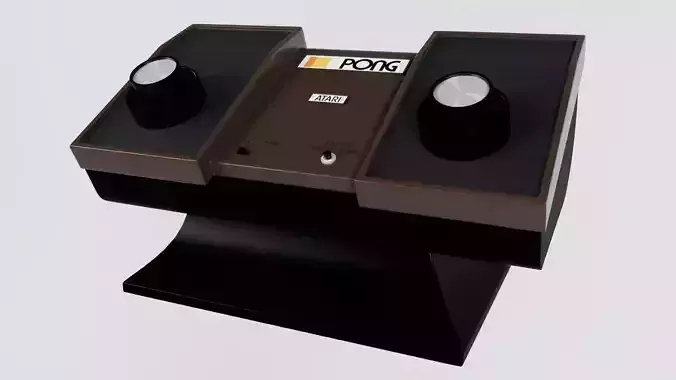 Atari first video console Home Pong 3D model