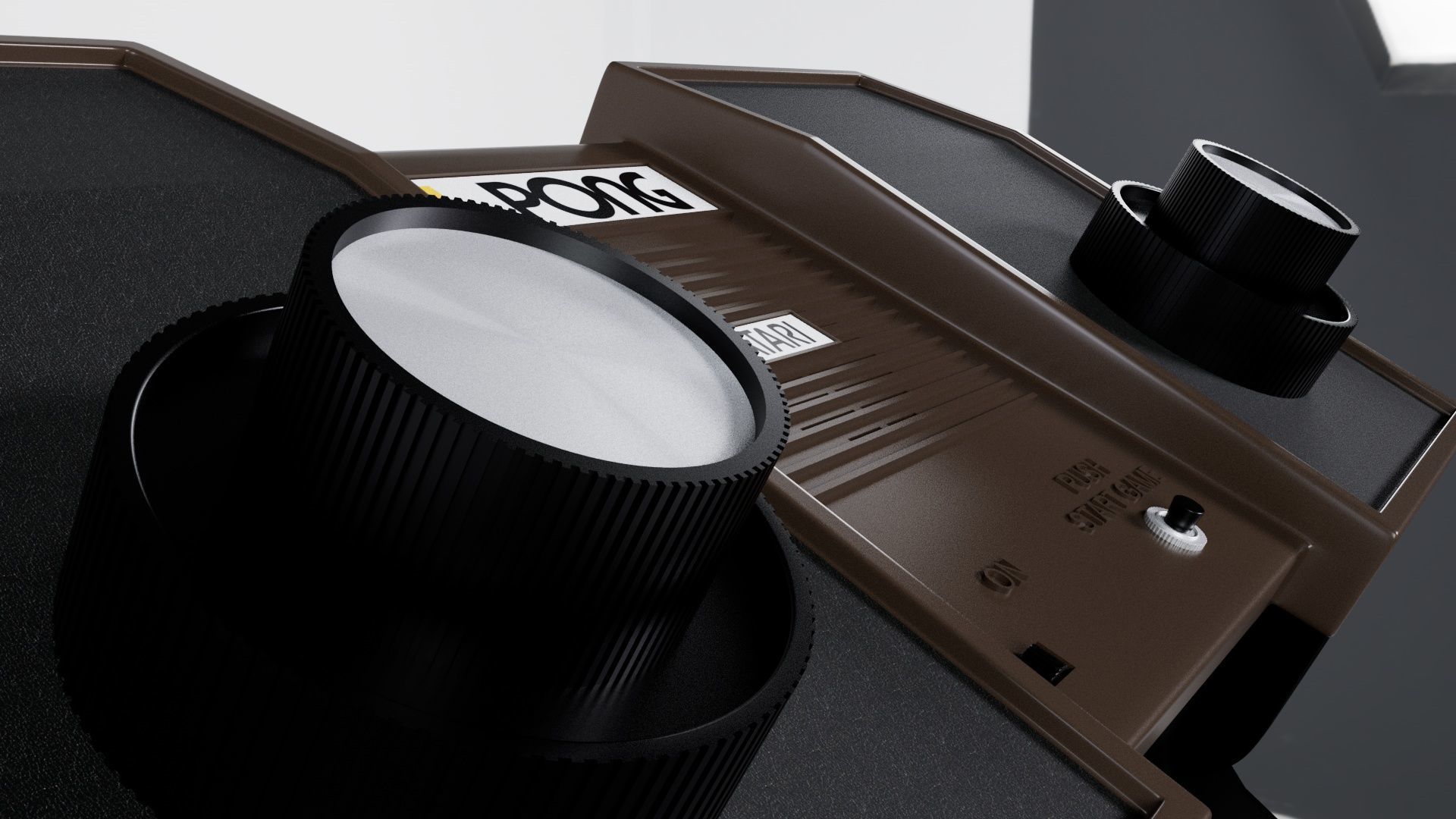Atari first video console Home Pong 3D model_2