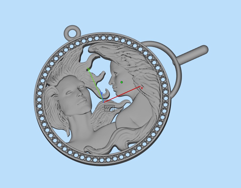 twin pendat  3D print model_14