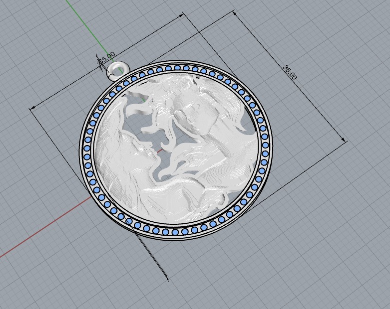 twin pendat  3D print model_10