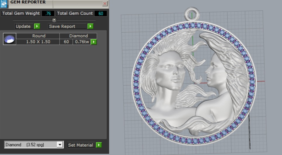 twin pendat  3D print model_13