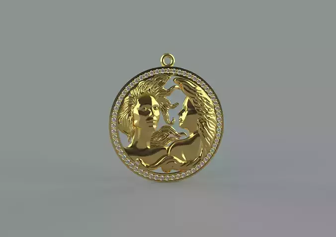 twin pendat  3D print model