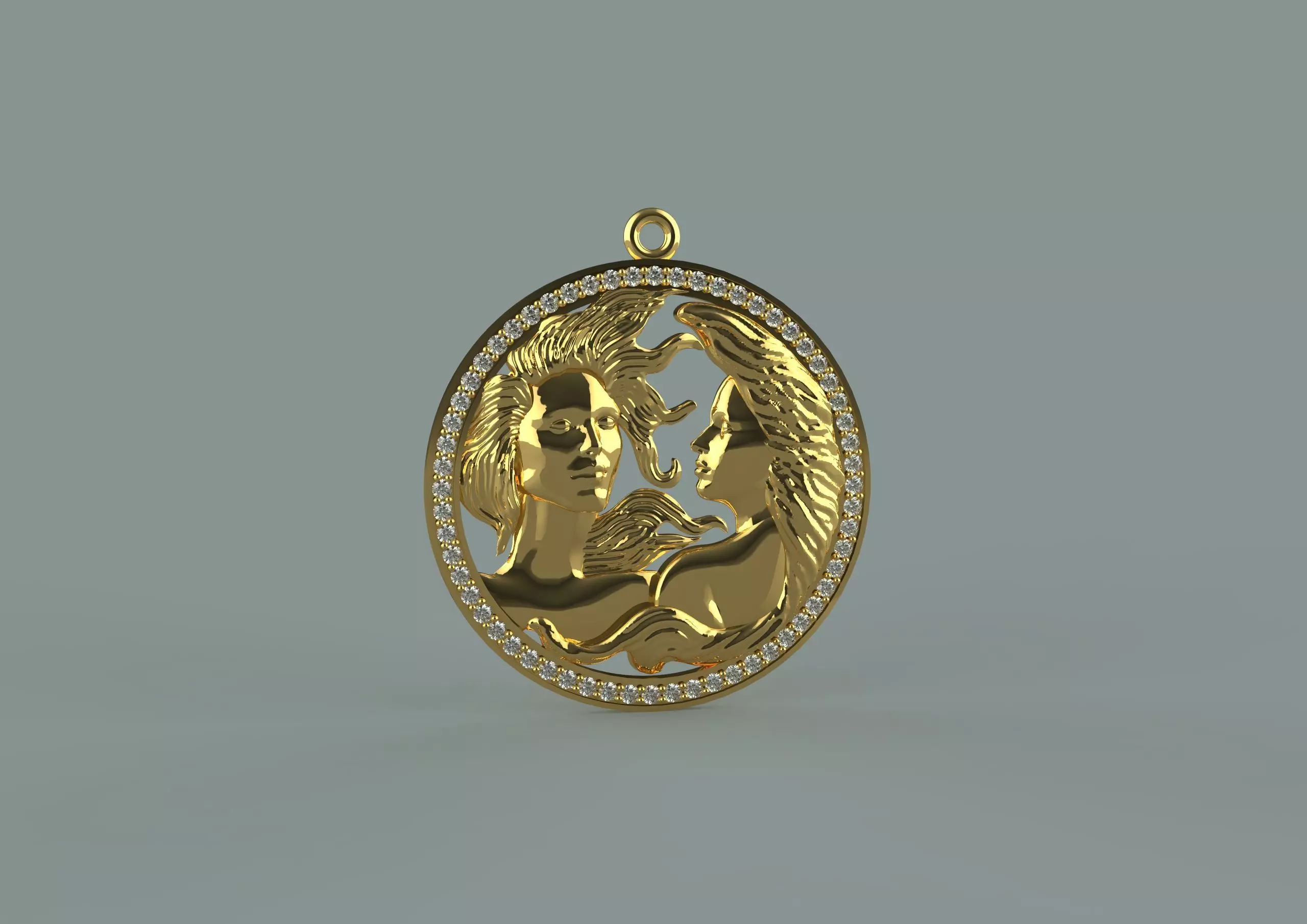 twin pendat  3D print model_0