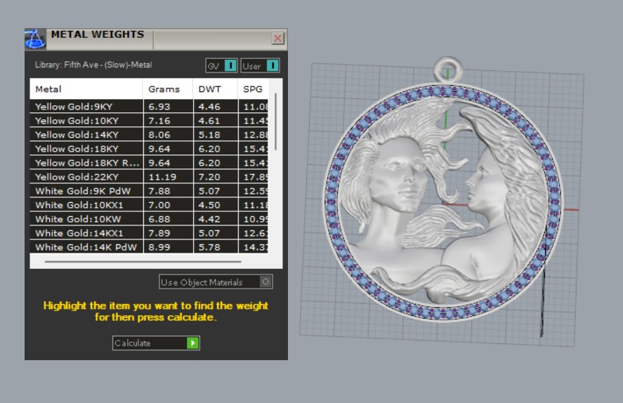 twin pendat  3D print model_12