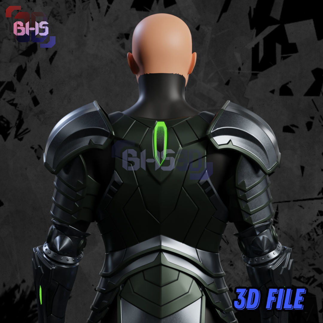 Absolute Doom Set Armor 3D STL File 3D print model_5