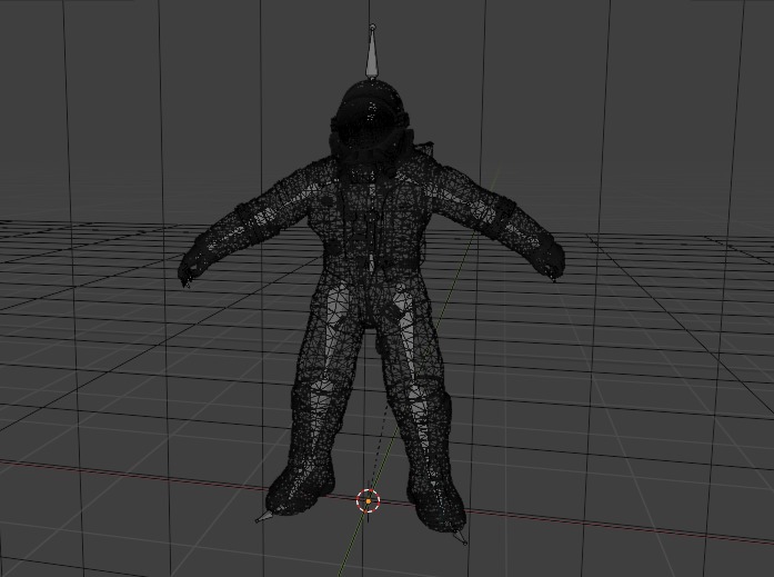 ASTRONAUT TOP Rigged SCi FI  Low-poly 3D model_3