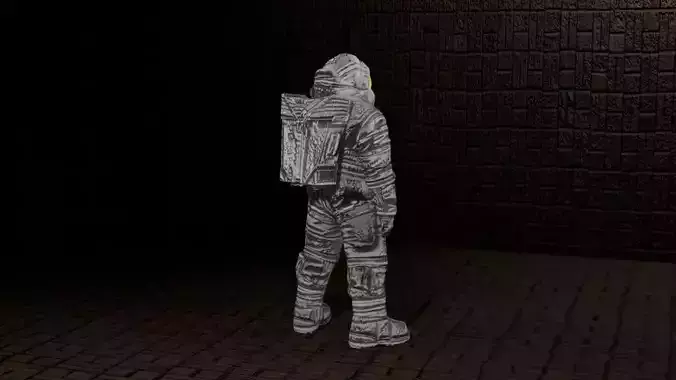 ASTRONAUT TOP Rigged SCi FI 