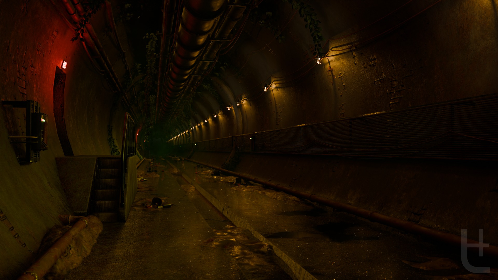 Underground Sewer Tunnel pack Low-poly 3D model_2