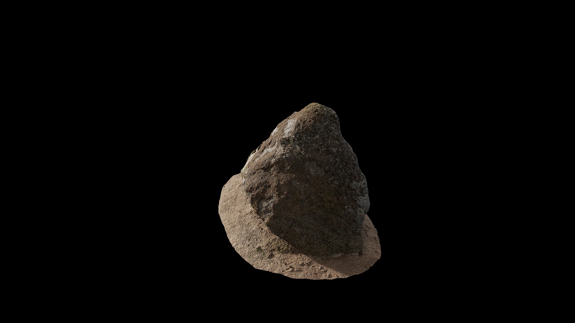 Anydrafts Mossy Rock 32 Low-poly 3D model_6