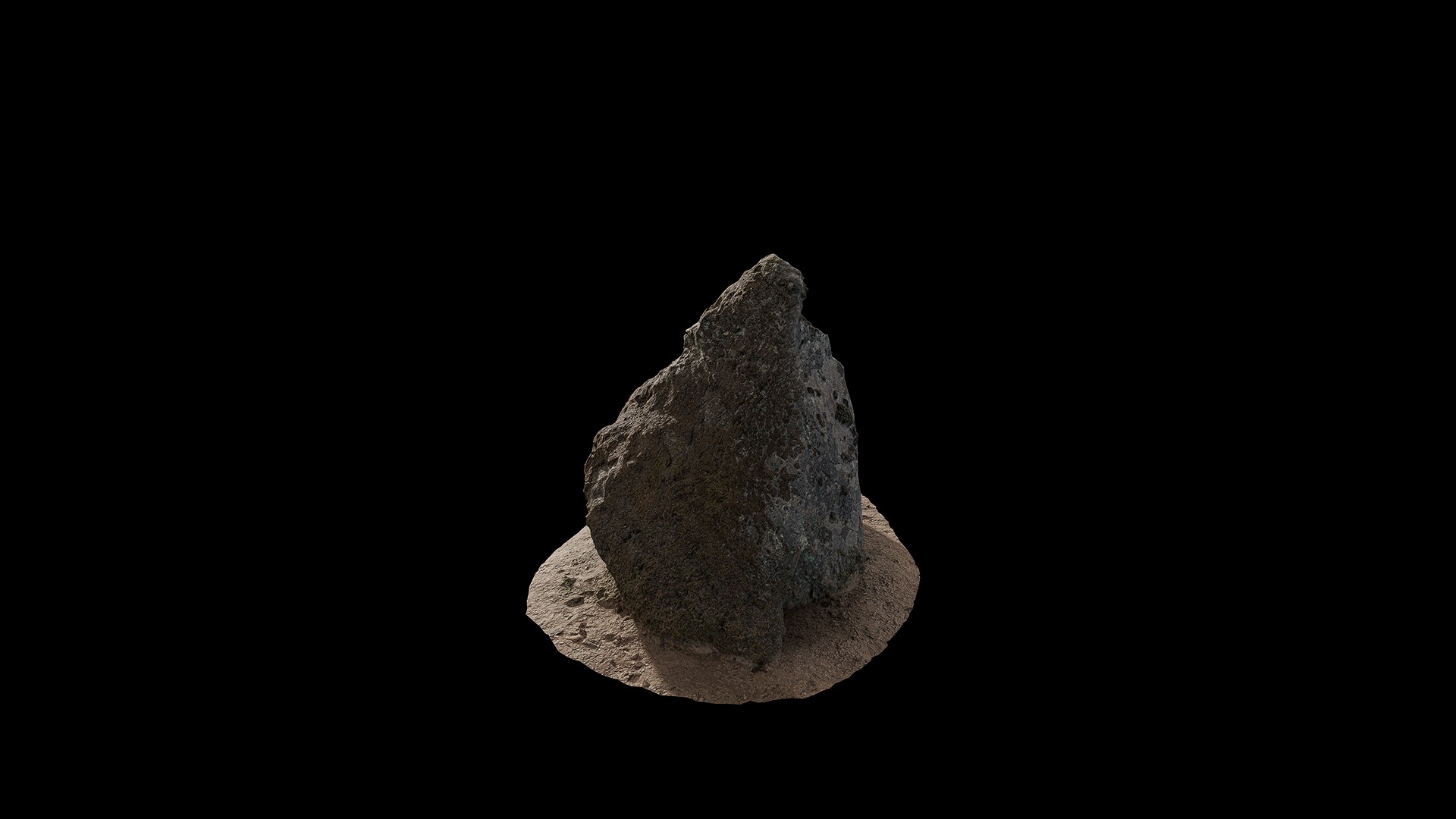 Anydrafts Mossy Rock 32 Low-poly 3D model_4