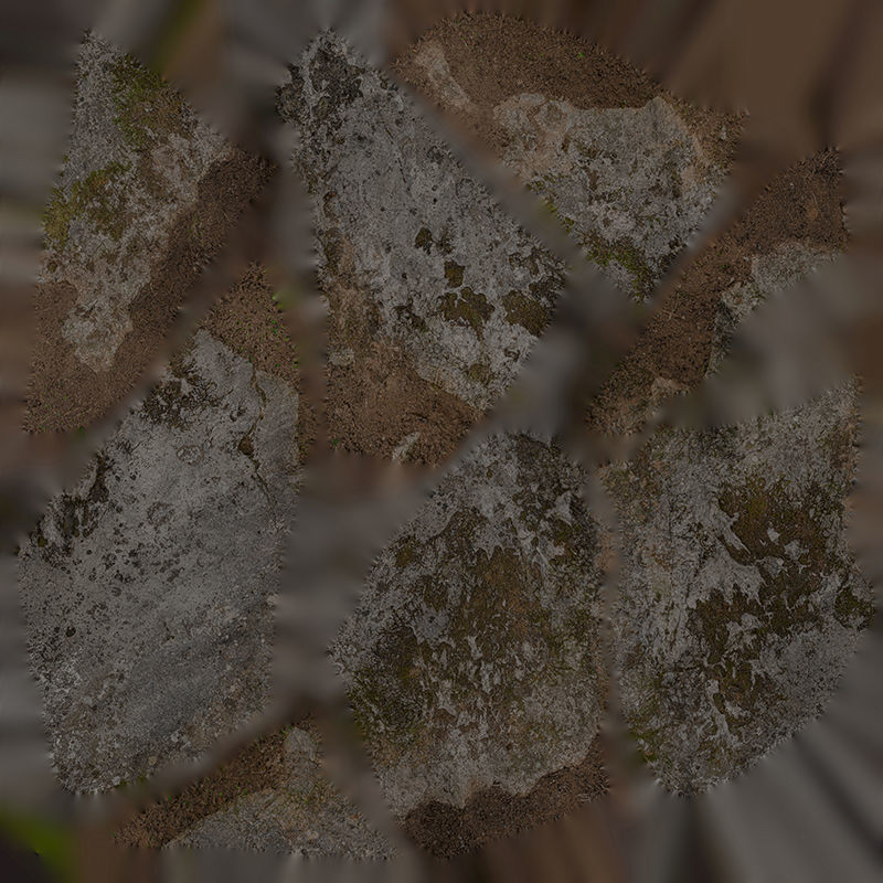 Anydrafts Mossy Rock 33 Low-poly 3D model_8