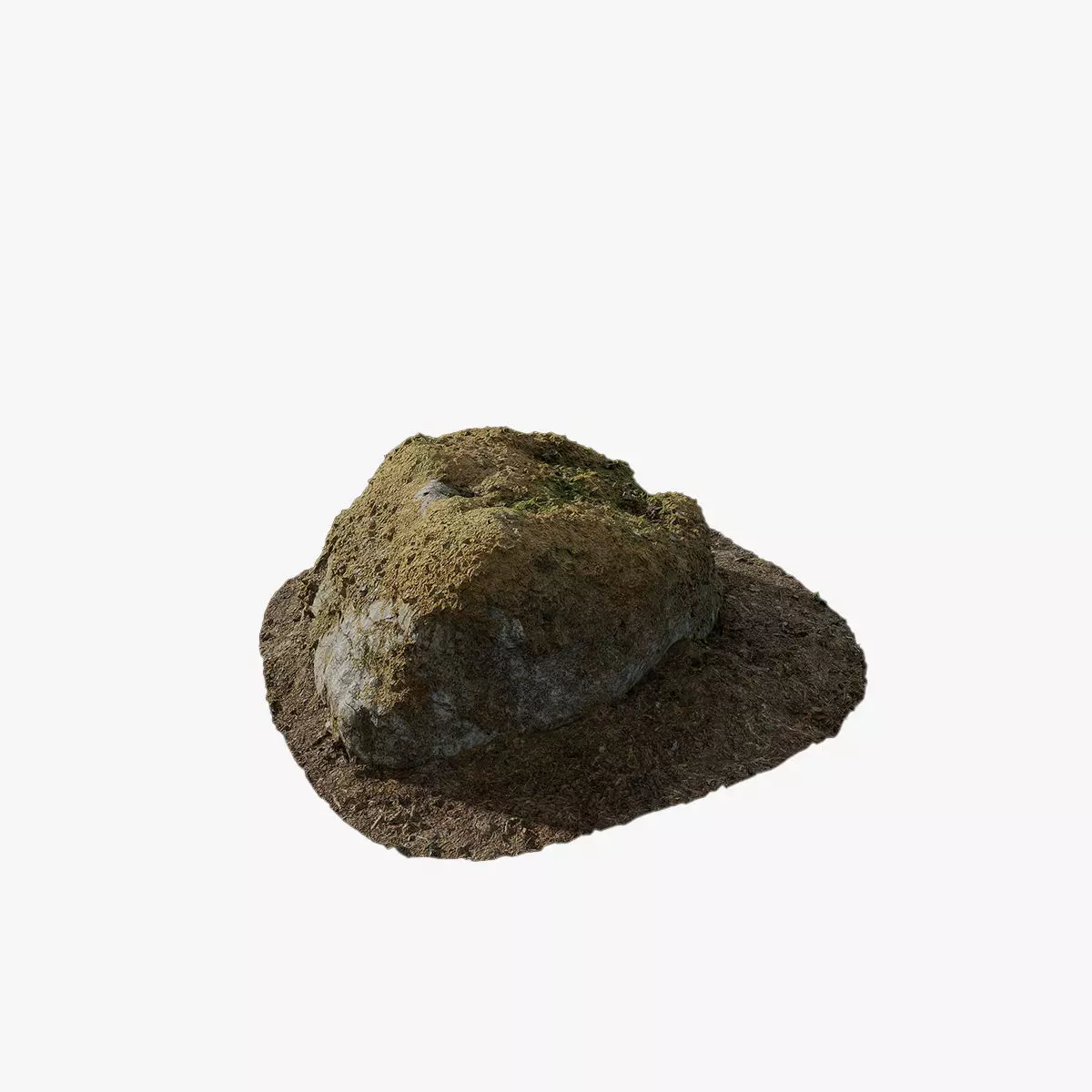 Anydrafts Mossy Rock 47 Low-poly 3D model