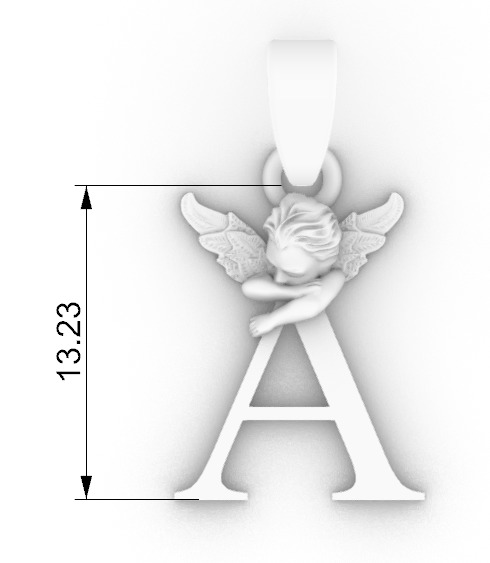 angels and the Russian alphabet 3D print model_39