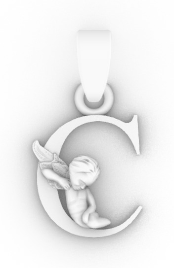 angels and the Russian alphabet 3D print model_24