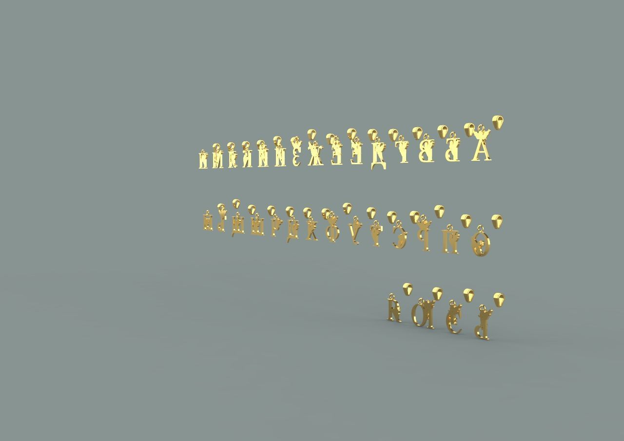 angels and the Russian alphabet 3D print model_1