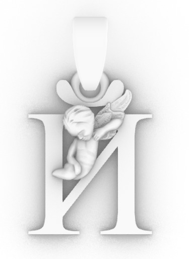 angels and the Russian alphabet 3D print model_16