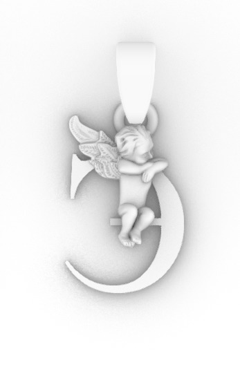 angels and the Russian alphabet 3D print model_36