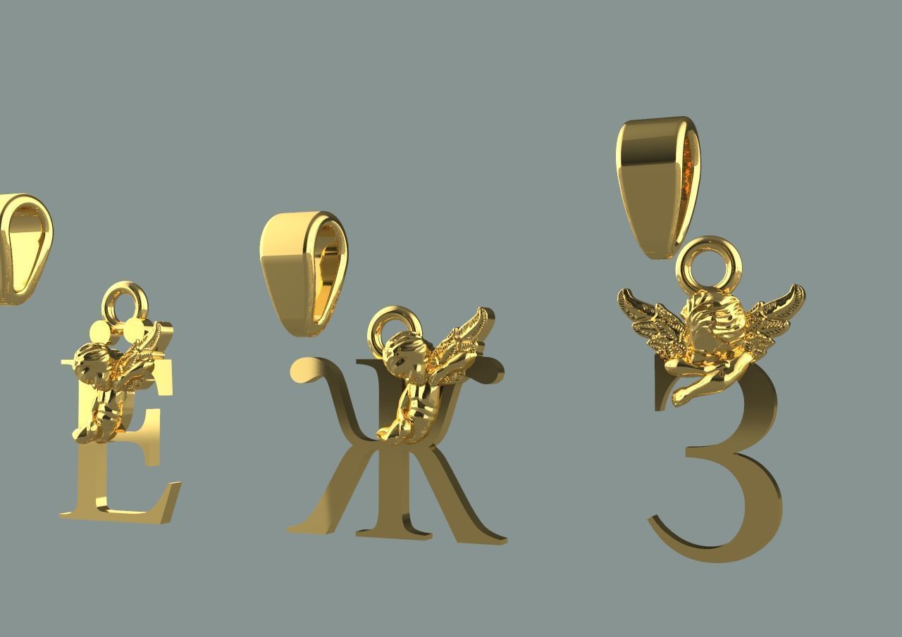 angels and the Russian alphabet 3D print model_4