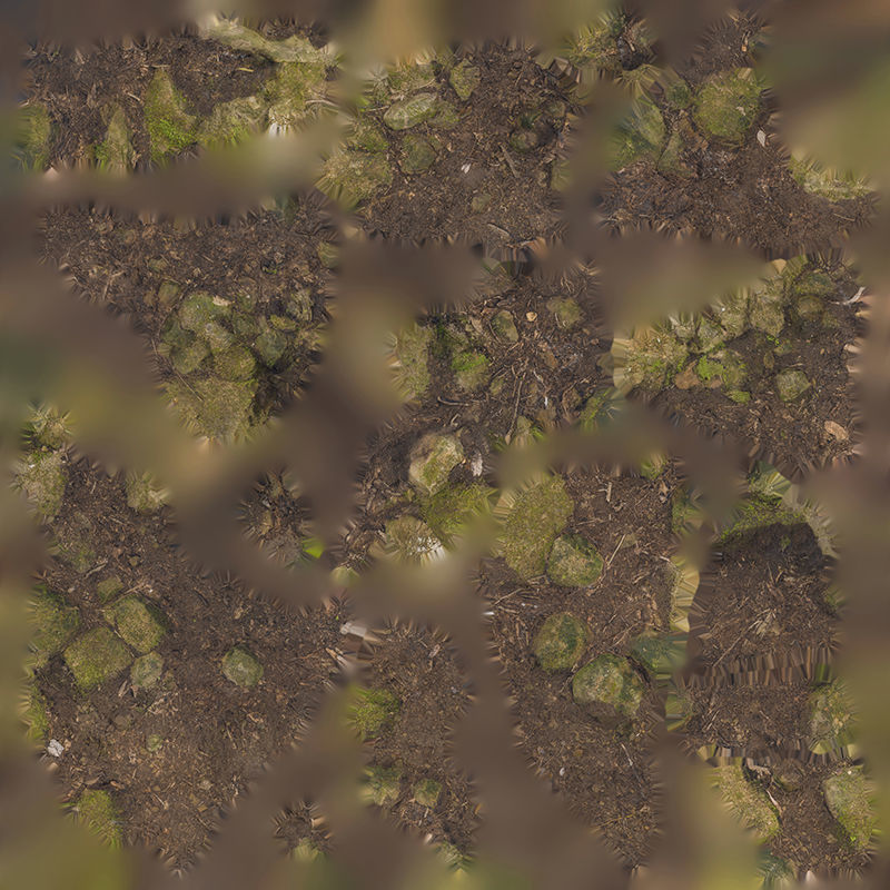 Anydrafts Mossy Rock 55 Low-poly 3D model_8