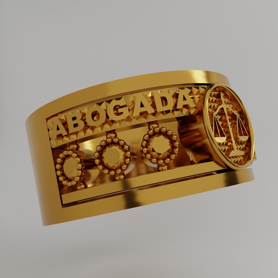 Abogada RIng 3D print model_2