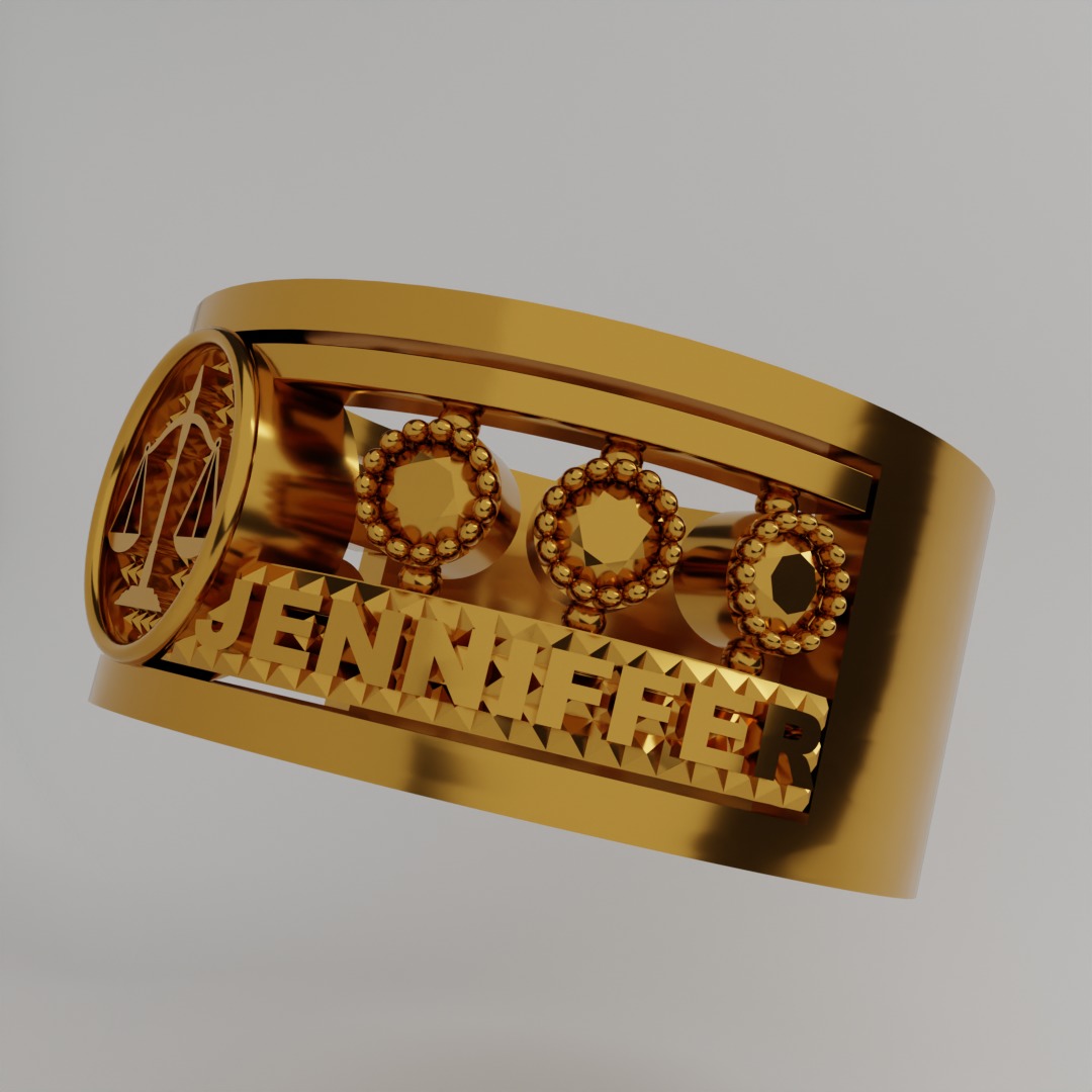 Abogada RIng 3D print model_1
