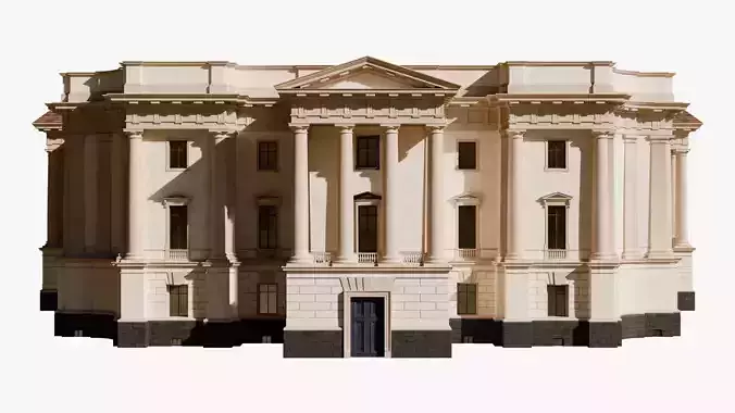 Neoclassical Palace - Government Classical Building 3D Model