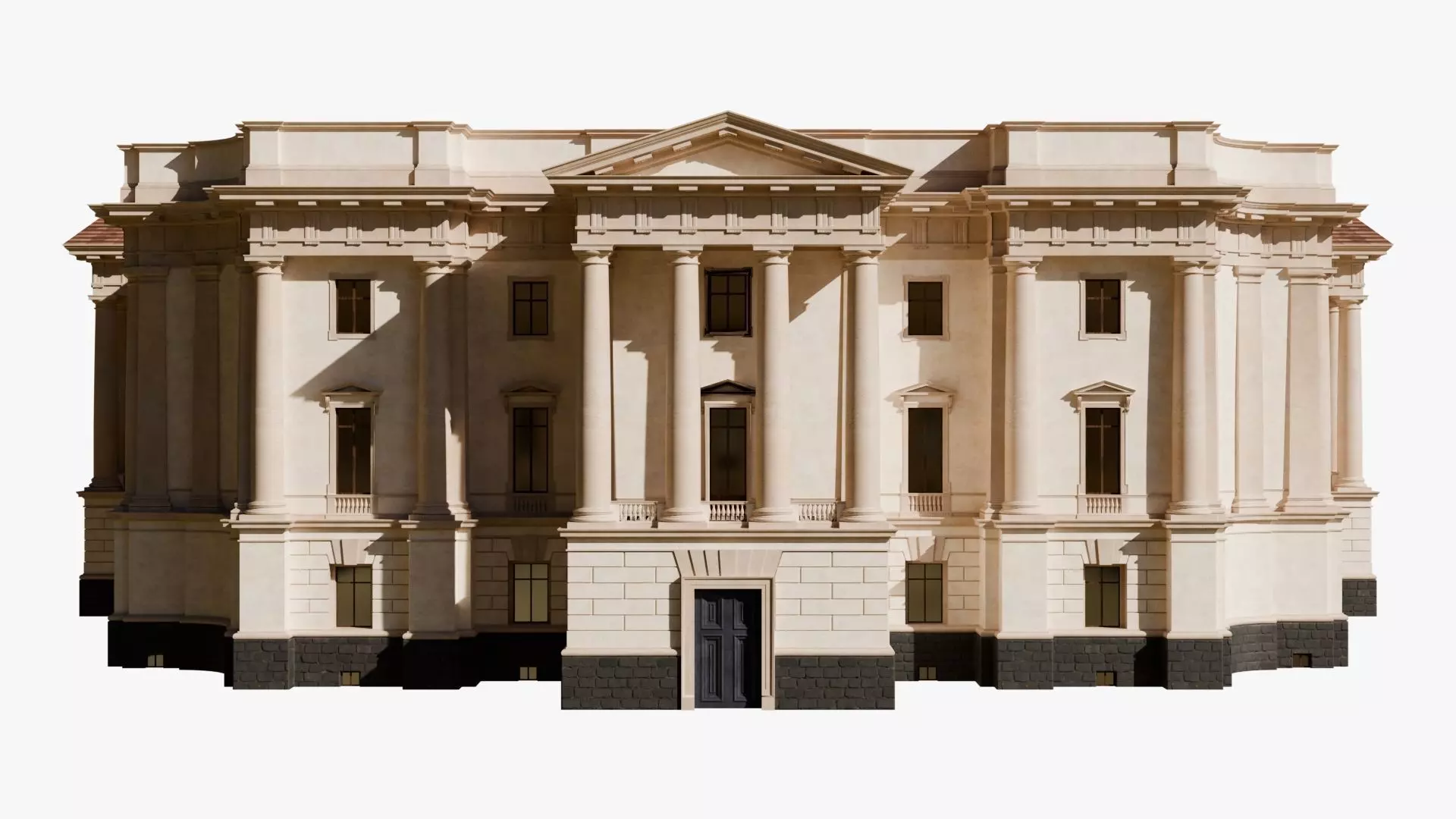 Neoclassical Palace - Government Classical Building 3D Model 3D model_0