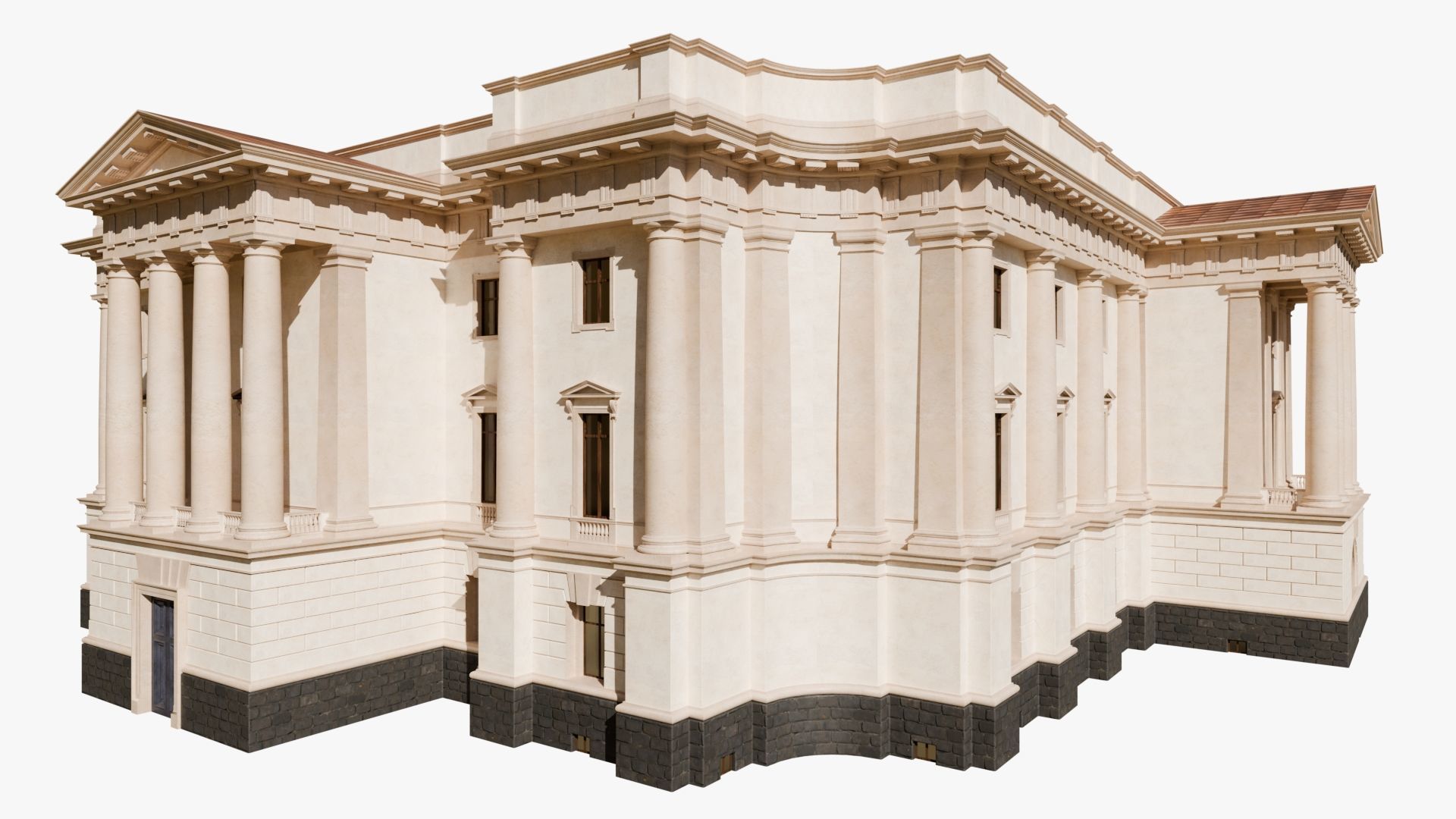 Neoclassical Palace - Government Classical Building 3D Model 3D model_2