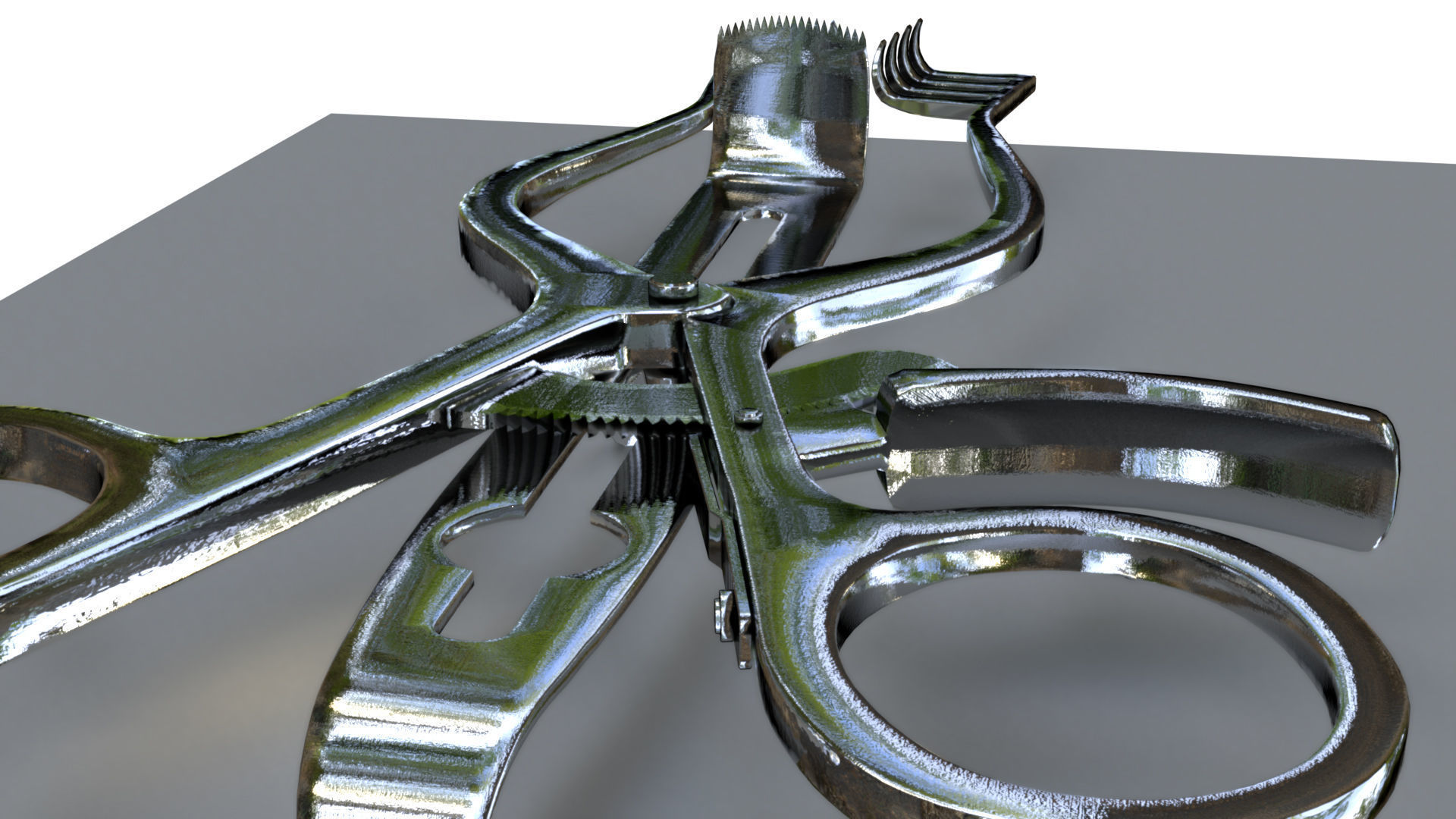 Henley Retractor surgical instrument 3D model_9